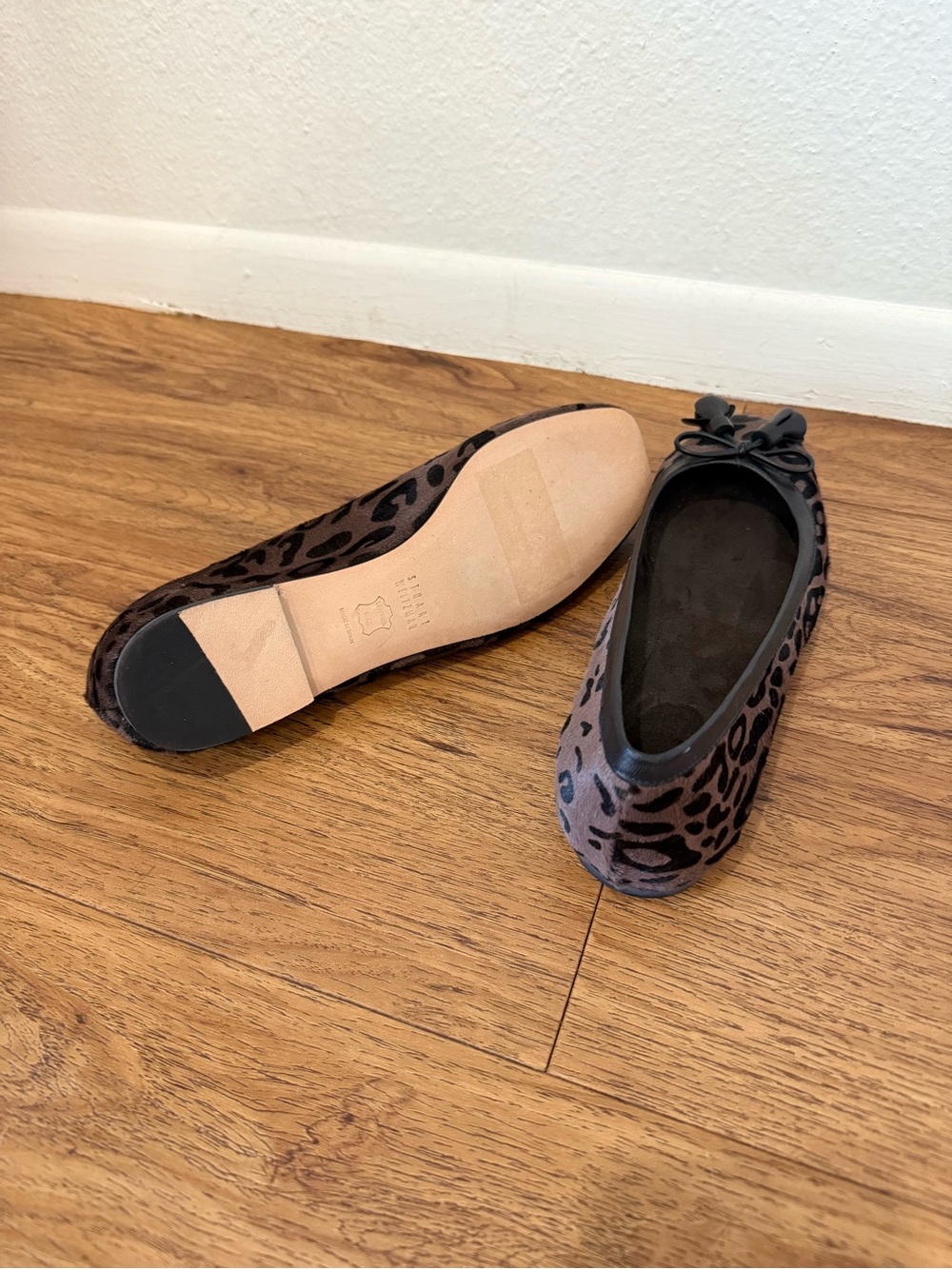 NWOT Stuart Weitzman Leopard Print Ballet Flats Size 7.5 M - Picture 5 of 7